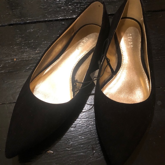 Black Suede Pumps - Sears Sz: 6 US - Picture 3 of 7